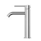 Star Mini Mid Rise Basin Mixer Curved Spout Electroplated Brushed Chrome