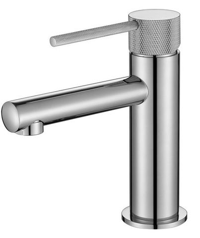 Star Mini Basin Mixer With Knurled Handle Electroplated Chrome