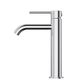 Star Mini Mid Rise Basin Mixer Curved Spout Electroplated Chrome