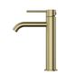 Star Mini Mid Rise Basin Mixer Curved Spout Pvd Brushed Bronze