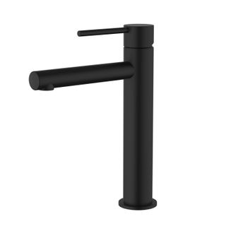 Star Mini Mid Rise Basin Mixer Electroplated Matt Black