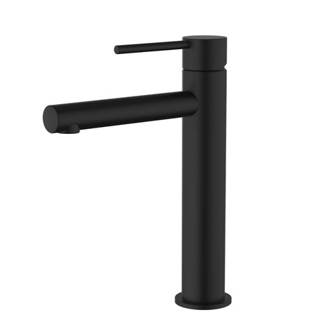 Star Mini Mid Rise Basin Mixer Electroplated Matt Black