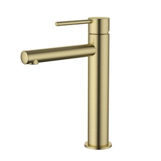 Star Mini Mid Rise Basin Mixer Pvd Brushed Bronze