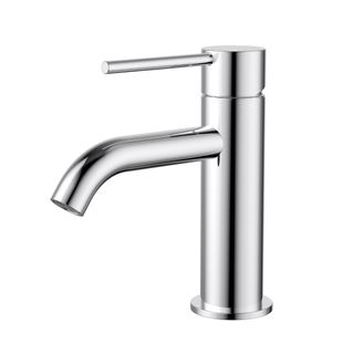 Star Mini Basin Mixer Curved Spout Electroplated Chrome