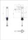 Star Mini Mid Rise Basin Mixer Pvd Champagne