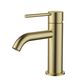 Star Mini Basin Mixer Curved Spout Pvd Brushed Bronze