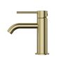 Star Mini Basin Mixer Curved Spout Pvd Brushed Bronze