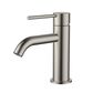 Star Mini Basin Mixer Curved Spout Pvd Brushed Nickel