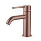 Star Mini Basin Mixer Curved Spout Pvd Champagne