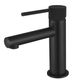 Star Mini Basin Mixer With Knurled Handle Electroplated Matt Black