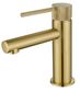 Star Mini Basin Mixer With Knurled Handle Pvd Brushed Bronze