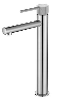 Star Mini High Rise Basin Mixer With Knurled Handle Electroplated Chrome