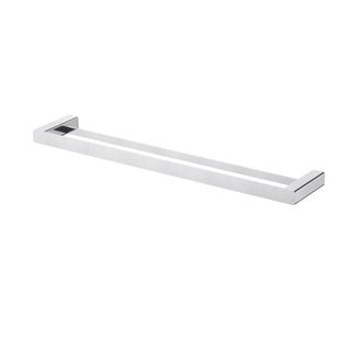 Nova Double Towel Rail 600mm Electroplated Brushed Chrome