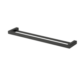 Nova Double Towel Rail 600mm Electroplated Matt Black