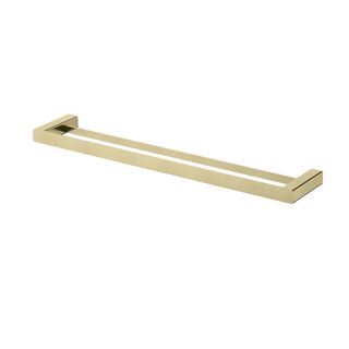 Nova Double Towel Rail 600mm Pvd Brushed Bronze