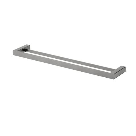 Nova Double Towel Rail 600mm Electroplated Gunmetal