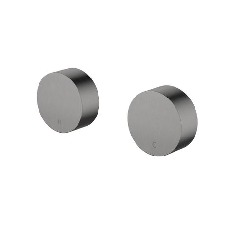 Star Mini Wall Top Assemblies Round Electroplated Gunmetal