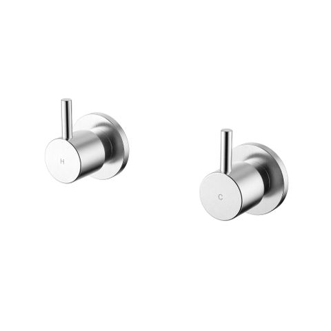 Star Mini Wall Top Assemblies Electroplated Brushed Chrome