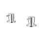 Star Mini Wall Top Assemblies Electroplated Brushed Chrome