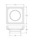 MN Tile Insert 115mm/75mm Outlet Pvd Brushed Nickel