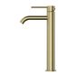 Star Mini High Rise Basin Mixer Curved Spout Pvd Brushed Bronze