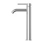 Star Mini High Rise Basin Mixer Curved Spout Electroplated Chrome