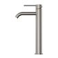 Star Mini High Rise Basin Mixer Curved Spout Pvd Brushed Nickel