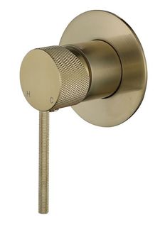 Star Mini Shower Mixer 80mm With Knurled Handle Pvd Brushed Bronze