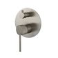 Star Mini Diverter Shower Mixer With Knurled Handle Pvd Brushed Nickel