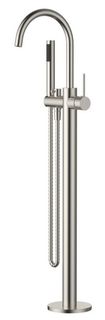 Star Freestanding Bath Mixer With Handshower Pvd Brushed Nickel