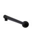 Round Wall Shower Arm 400mm Matte Black