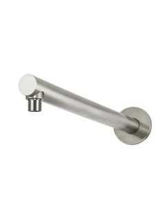 Round Wall Shower Arm 400mm Brushed Nickel