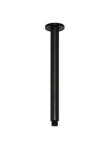 Round Ceiling Shower Arm 300mm Matte Black