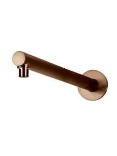 Round Wall Shower Arm 400mm Lustre Bronze