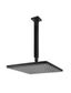 Square Ceiling Shower 300mm rose, 200mm dropper  Matte Black