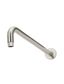 Round Wall Shower Curved Arm 400mm Brushed Nickel