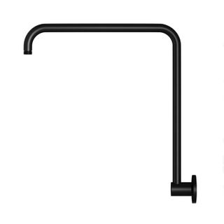 High Rise Shower Arm Matte Black