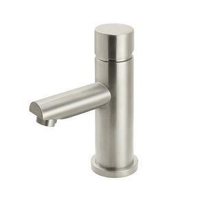 Round Basin Mixer - Pinless Handle Brushed Nickel