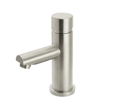 Round Basin Mixer - Pinless Handle Brushed Nickel
