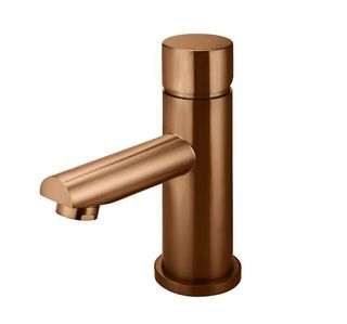 Round Basin Mixer - Pinless Handle Lustre Bronze