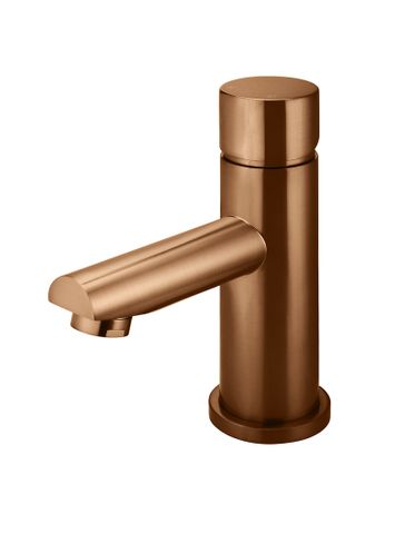 Round Basin Mixer - Pinless Handle Lustre Bronze