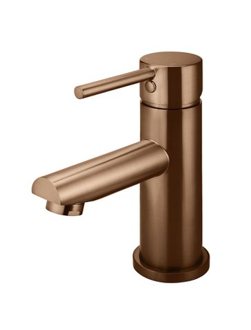 Round Basin Mixer  Lustre Bronze