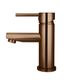 Round Basin Mixer  Lustre Bronze