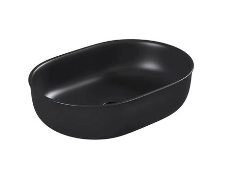 Bronte Oval 500x350x130 Matte Black Basin