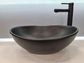 Vienna Matte Black A/c Basin 400x340x145