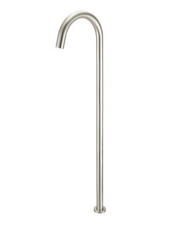 Round Freestanding Bath Spout  Brushed Nickel