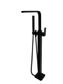 Square Freestanding Bath Spout and Hand Shower  Matte Black