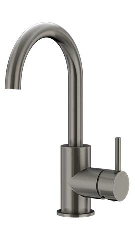 Round Gooseneck Basin Mixer Shadow