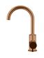 Round Gooseneck Basin Mixer Lustre Bronze