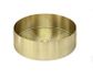 Steel Round Bathroom Basin 380 x 110 PVD Tiger Bronze